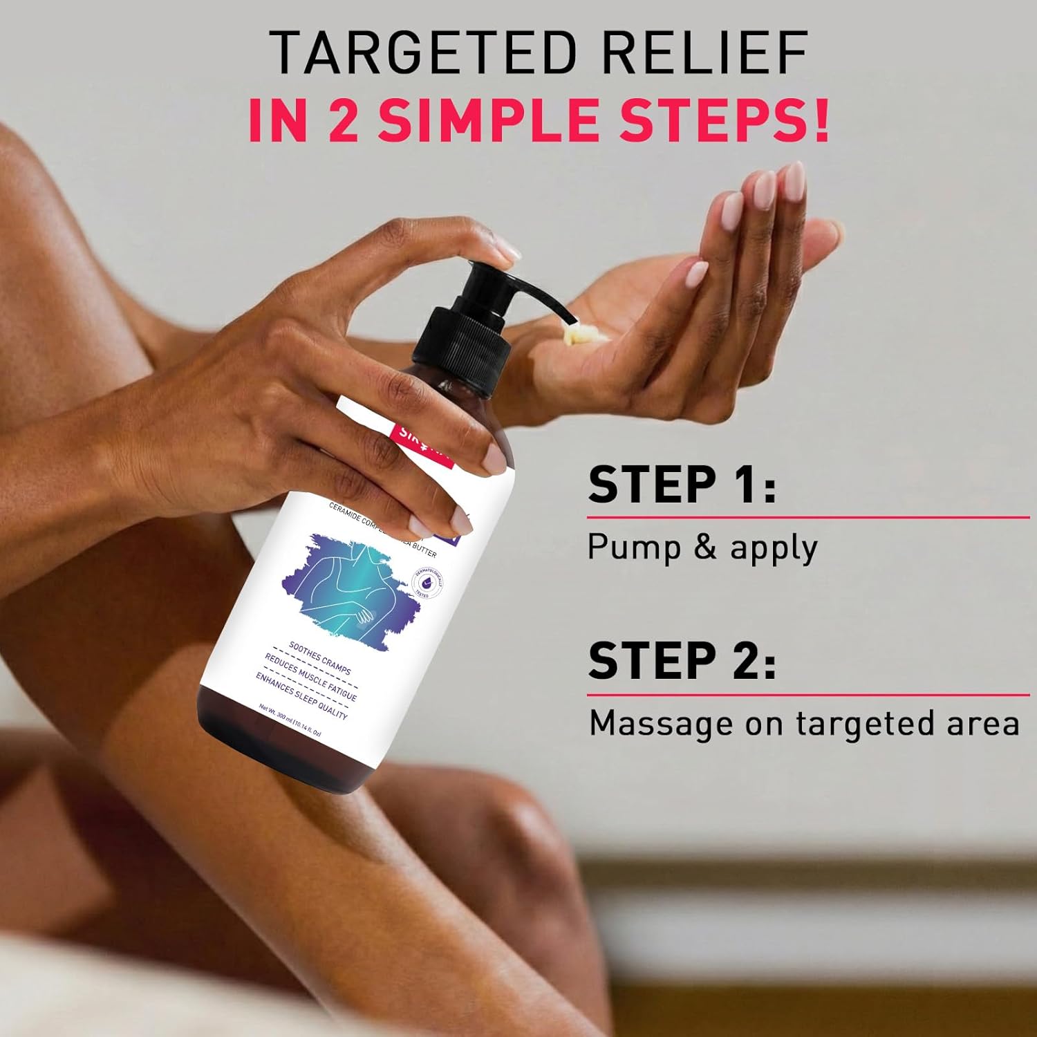 10% Magnesium Body Lotion (300 ml), For Muscle Relaxation, Cramps Relief & Better Sleep