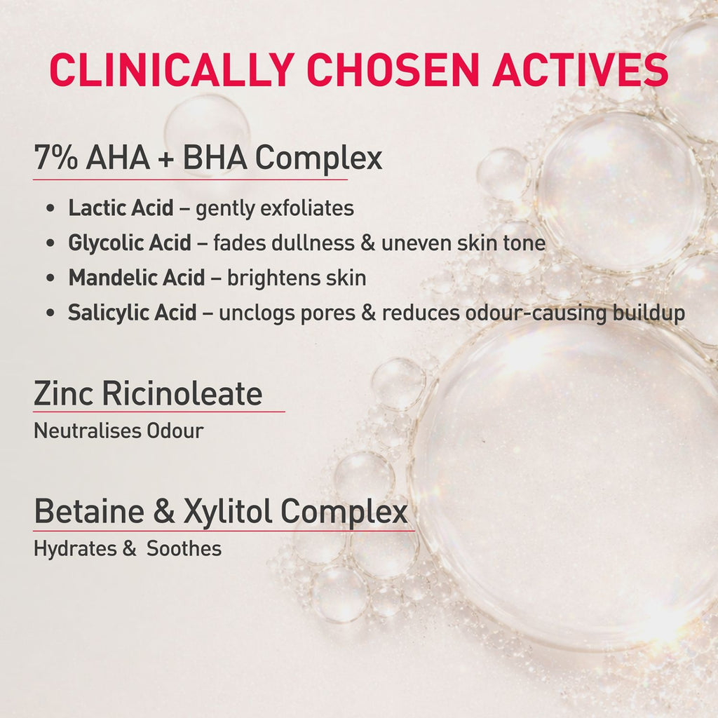 7% AHA BHA Underarm Mist, Treats Pigmentation & Odour - Lactic, Mandelic & Salicylic Acid