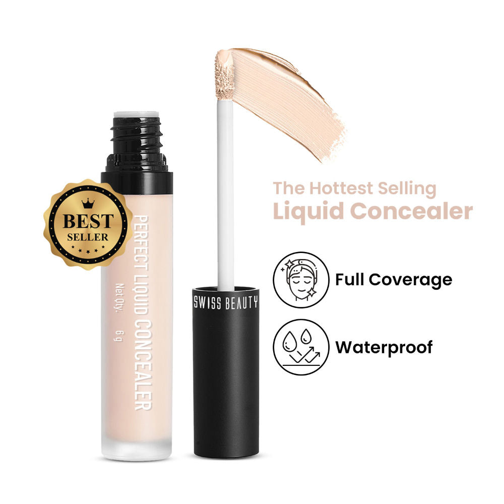 Full Coverage Liquid Concealer With Jojoba Oil - 10 Porcelain