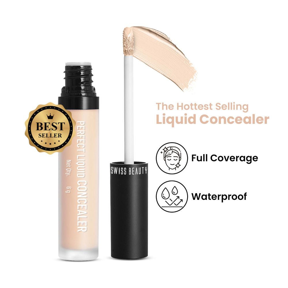 Full Coverage Liquid Concealer With Jojoba Oil - 11 Creamy Beige