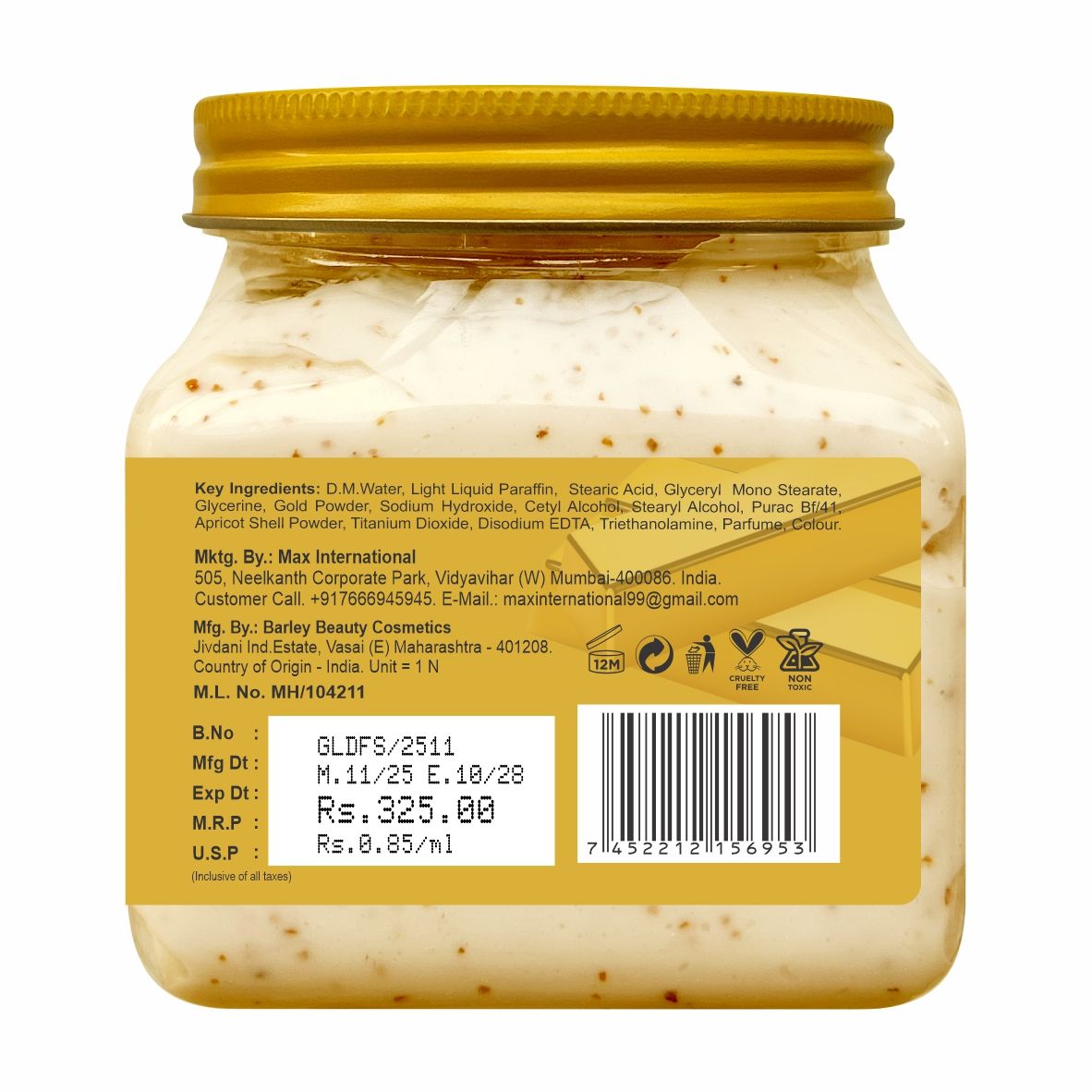 Gold Scrub - Skin Polishing & Glow Enhancing Gel