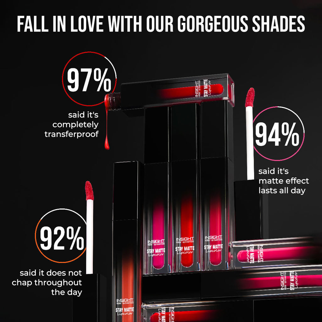Stay Matte Lipcolor, 12hr Long Lasting &Transferproof
