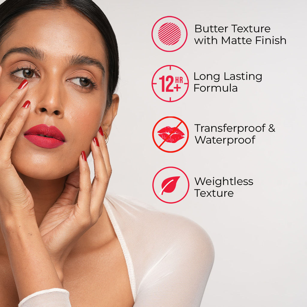 Stay Matte Lipcolor, 12hr Long Lasting &Transferproof