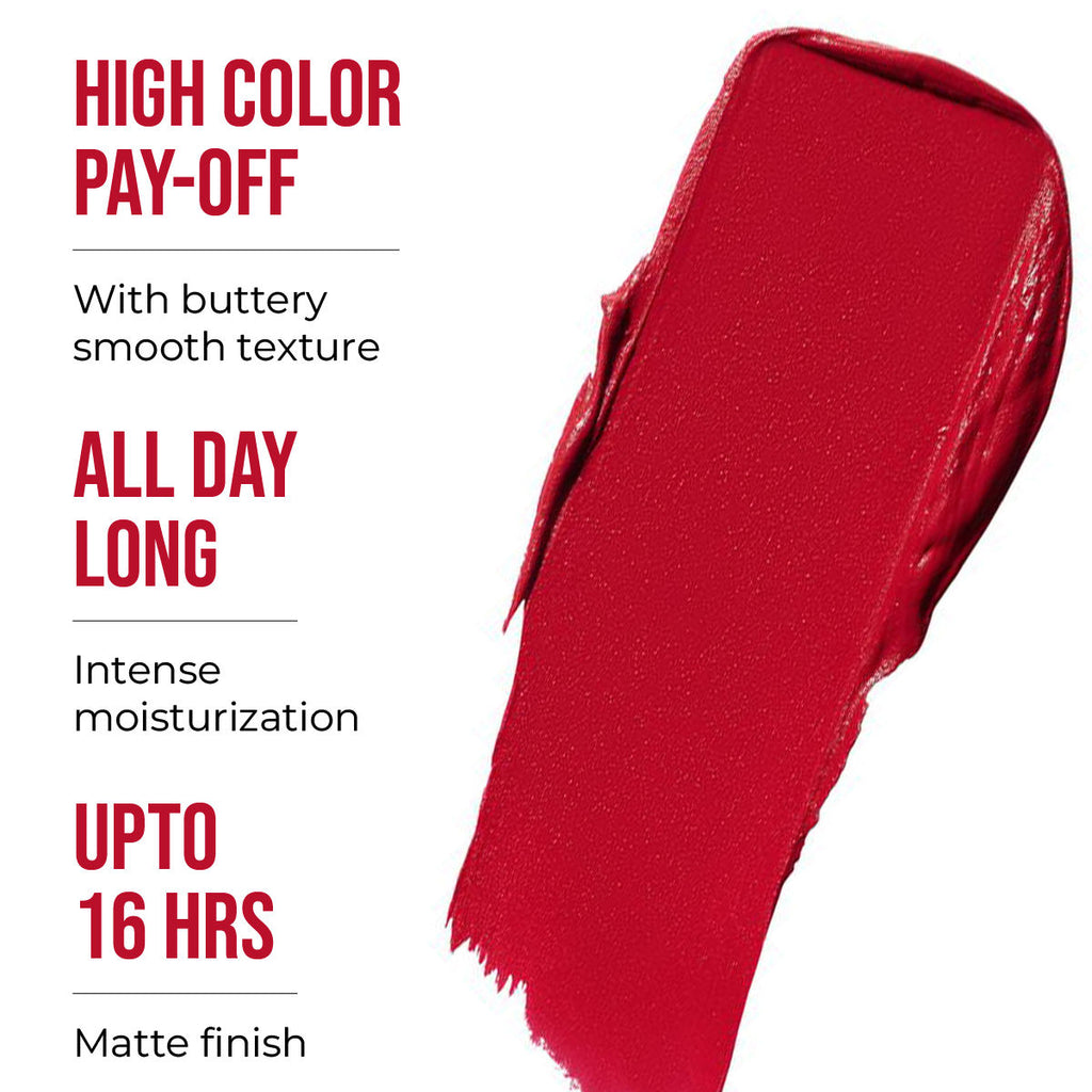 Stay Matte Lipcolor, 12hr Long Lasting &Transferproof