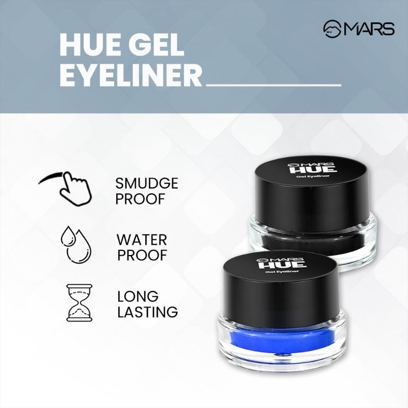 2-In-1 Hue Gel Eyeliner With 2 Brush Set