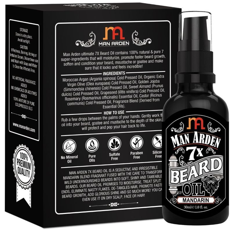 7X Mandarin Beard Oil