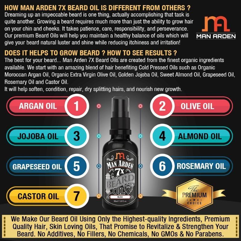 7X Musk Beard Oil