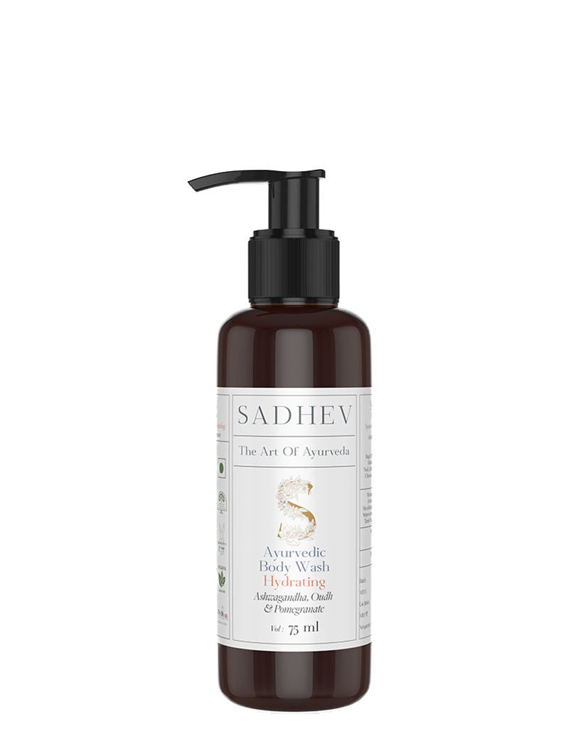 Ayurvedic Ashwagandha, Oudh & Pomegranate Hydrating Body Wash - 75ml