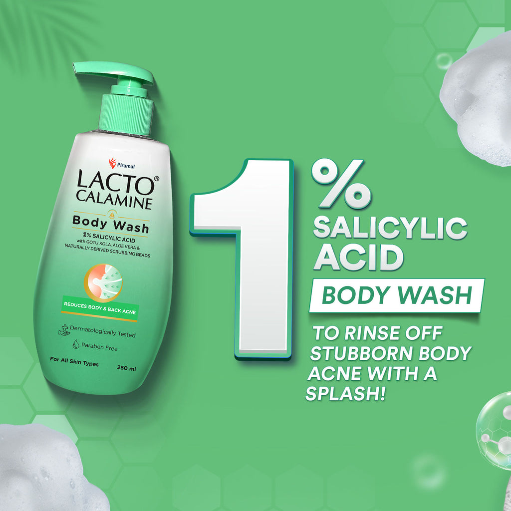 1% Salicylic Acid Body Wash, Shower Gel For Body Acne, Rough & Bumpy Skin