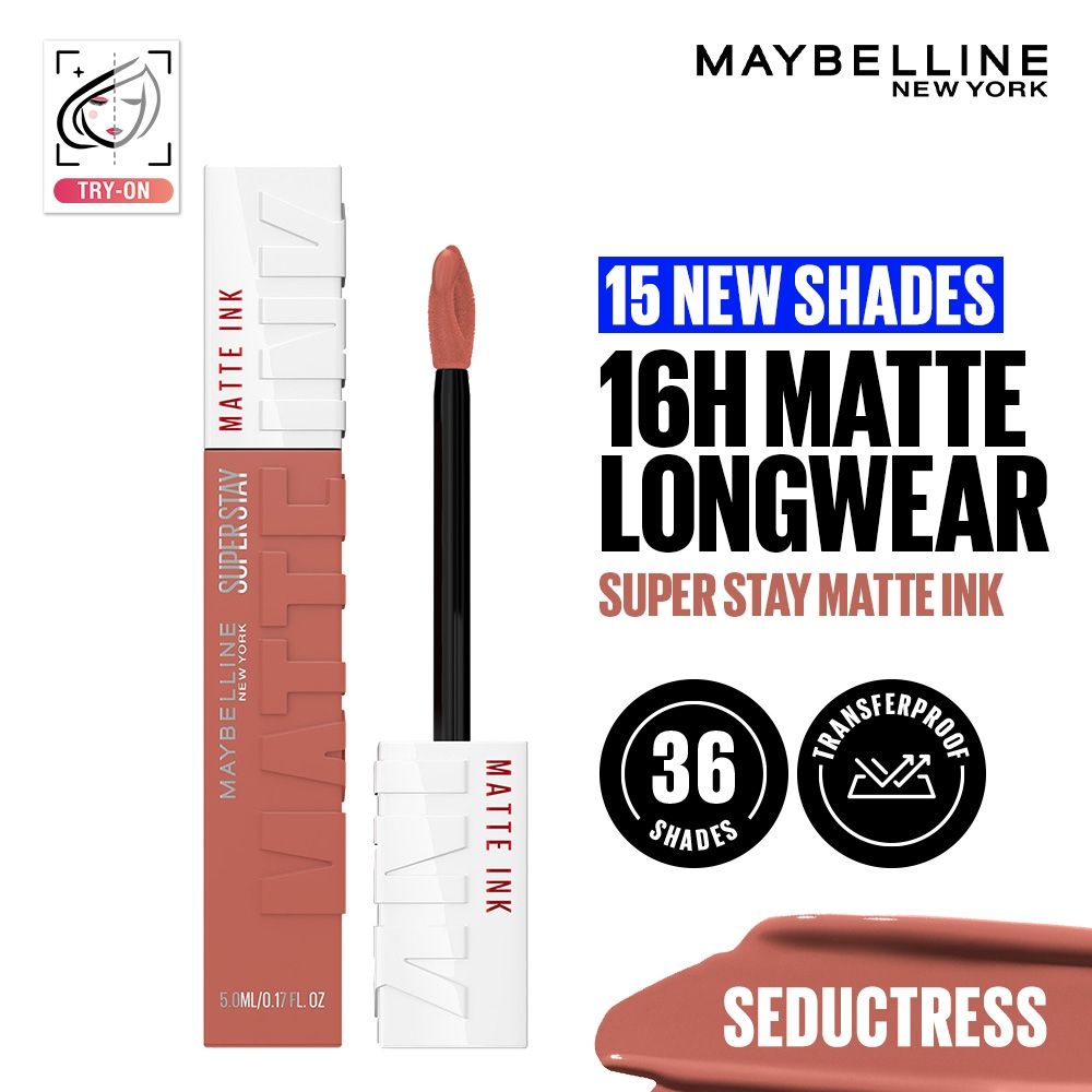 Super Stay Matte Ink Liquid Lipstick, Lasts Up to 16 Hours - 15 Lover - 65 Seductress