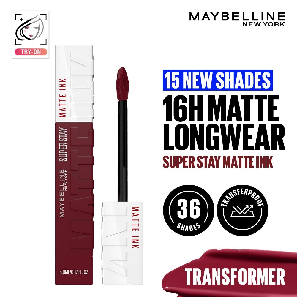 Super Stay Matte Ink Liquid Lipstick, Lasts Up to 16 Hours - 15 Lover - 230 Transformer