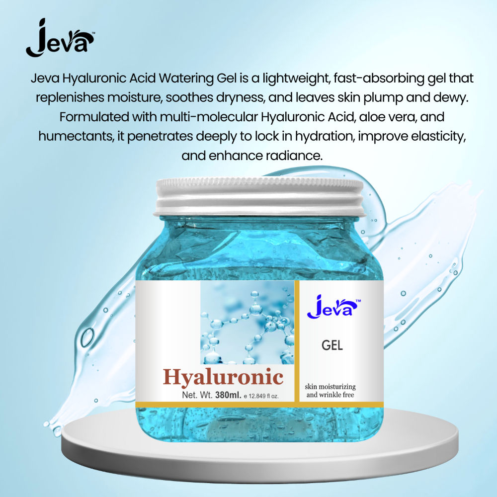 Hyaluronic Acid Face Moisturizer Hydrating Water Gel for All Skin Types, Deep Moisture Care
