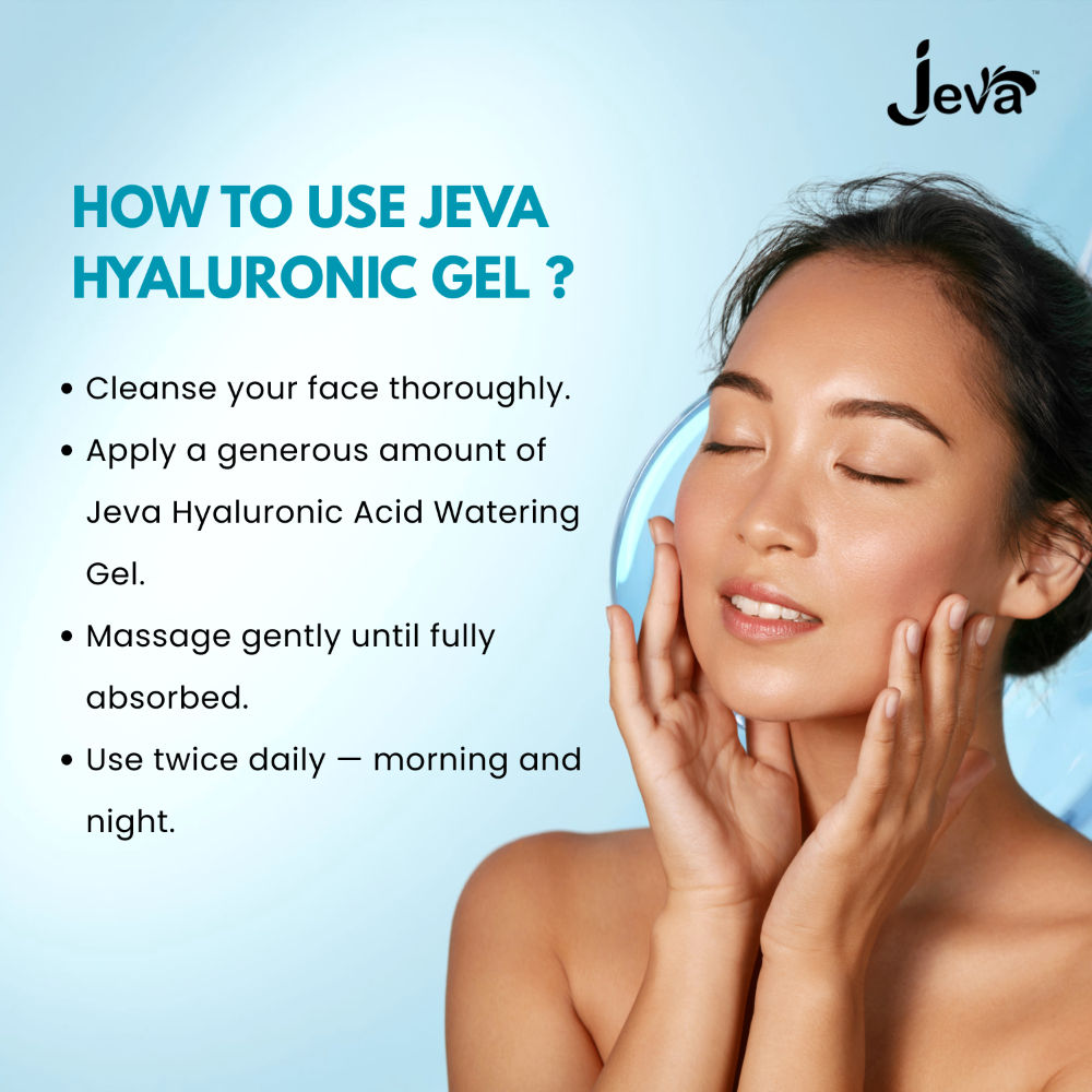 Hyaluronic Acid Face Moisturizer Hydrating Water Gel for All Skin Types, Deep Moisture Care