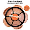 Pro Concealer Palette, 3 In 1 Conceal,Contour & Correct, Long Lasting & Waterproof - Concealer