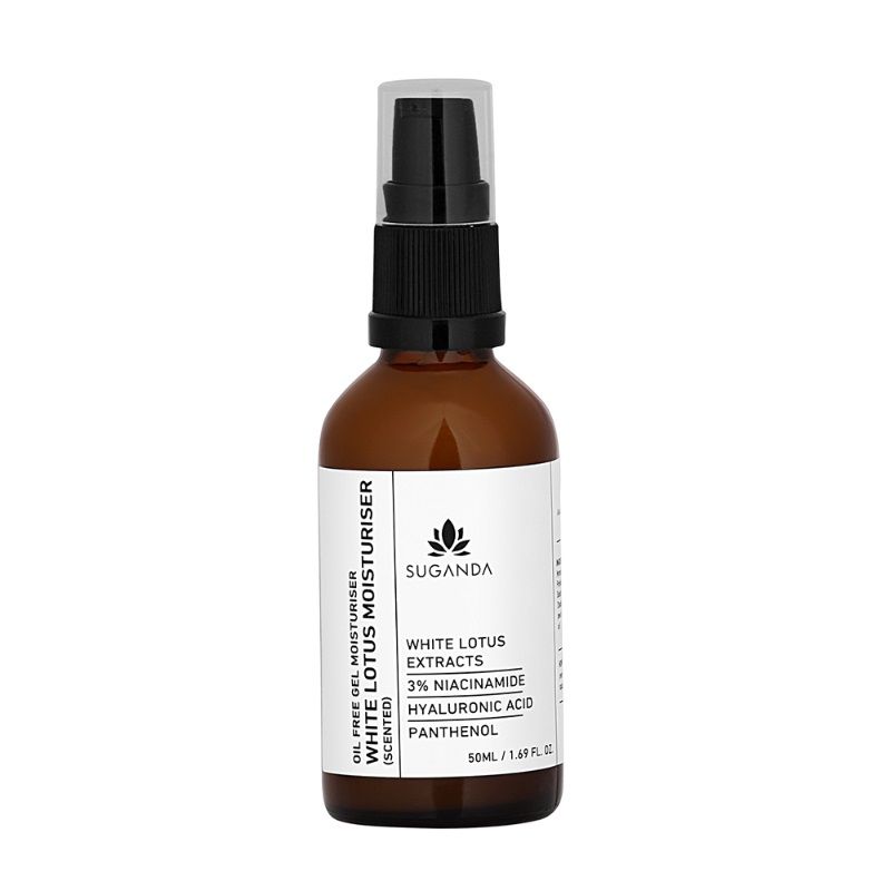 White Lotus Oil Free Gel Moisturiser (Unscented)with 3% Niacinamide & Hyaluronic Acid