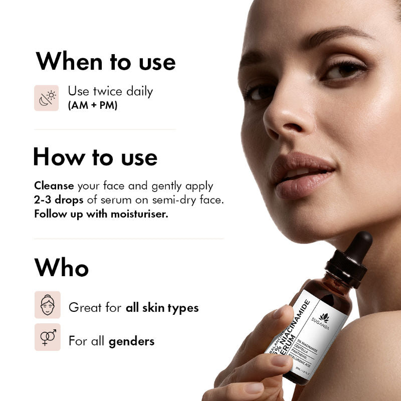 5% Niacinamide Face Serum For Acne & Acne Marks, Blemishes, Pigmentation & Enlarged Pores