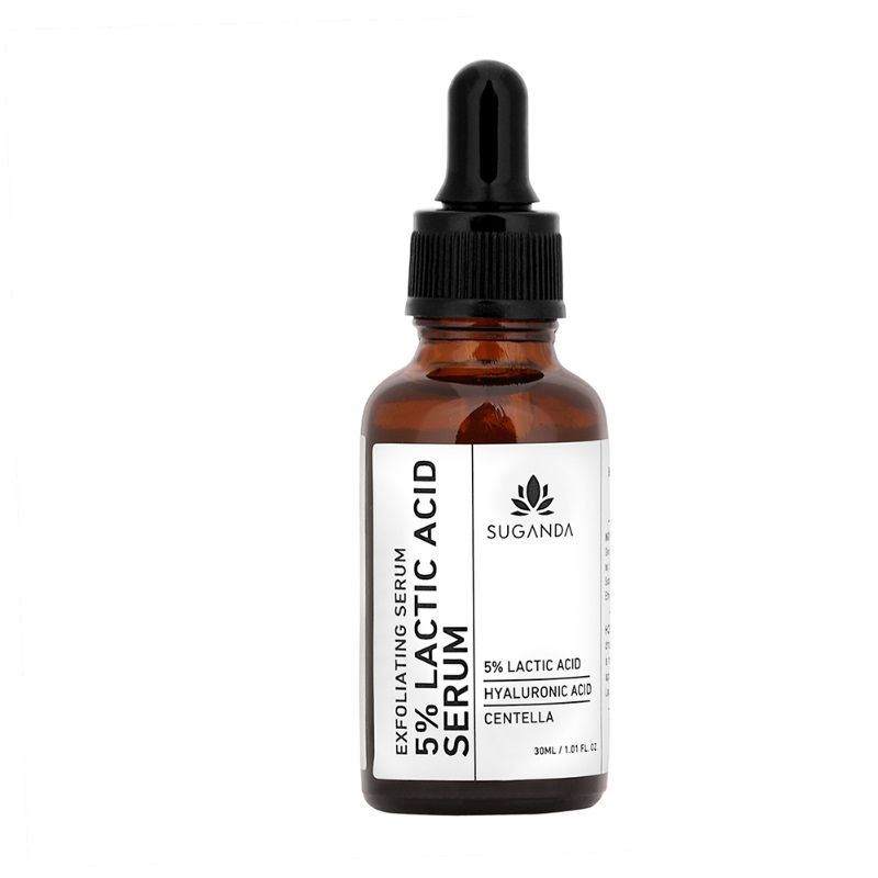 5% Lactic Acid Serum + HA, Exfoliates Dull Skin & Reduce Dark Spots, Beginner friendly