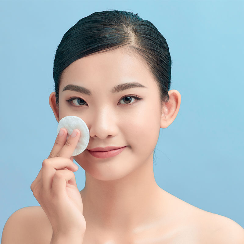 Soft Cotton Round Pads for Gentle Makeup Removal Cleansing and Skincare Routine