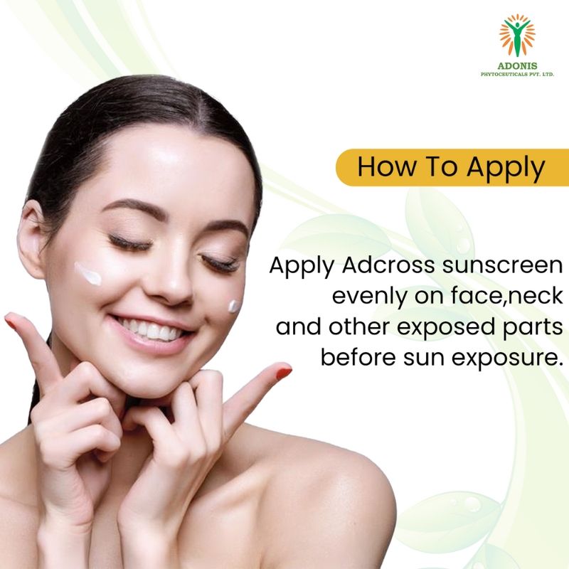 Unisex Adcross Sunscreen Lotion Spf 50 With Vitamin C&E For Uv Protection & Skin Nourishment