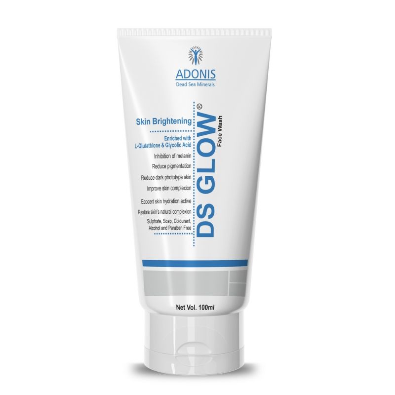 Unisex Ds Glow Face Wash Cleanser With Glutathione & Glycolic Acid For Brightening & Radiance