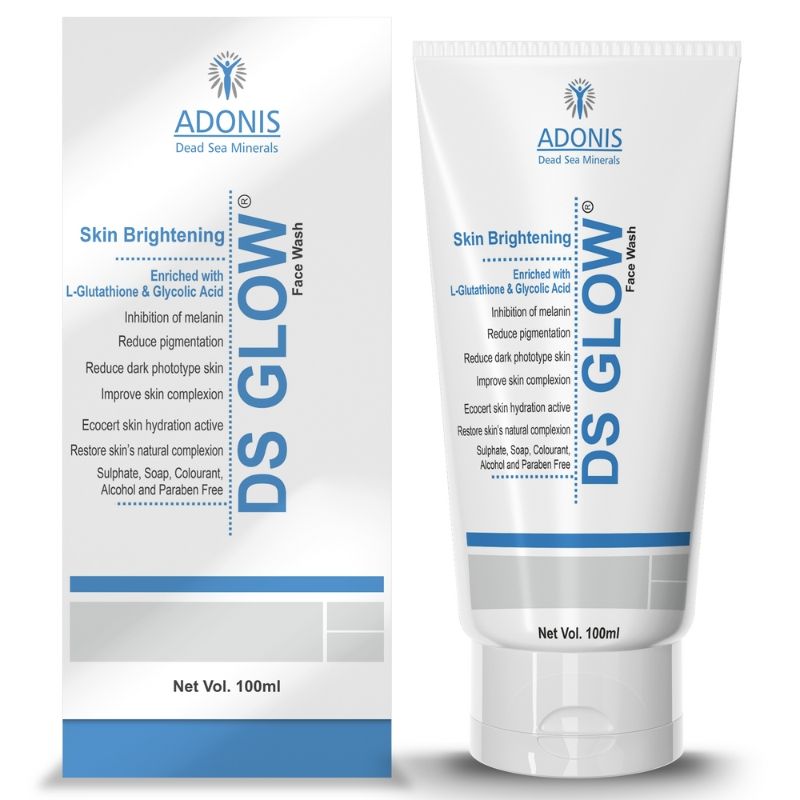 Unisex Ds Glow Face Wash Cleanser With Glutathione & Glycolic Acid For Brightening & Radiance