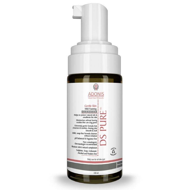 Unisex Ds Pure Mild Foaming Cleanser With Dead Sea Minerals Glycerin For Deep Clean-Hydration