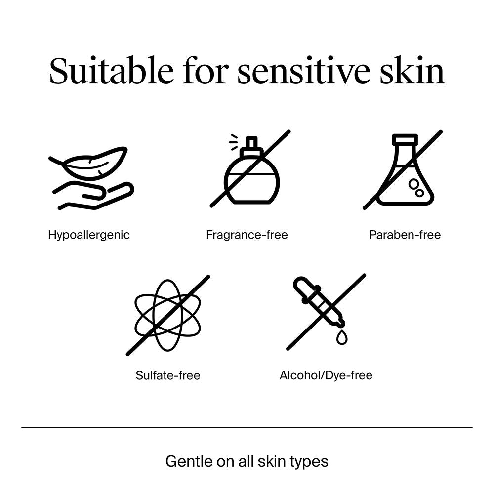 Ultra Gentle Foaming Face Cleanser Protect Skin Moisture - For Oily & Sensitive Skin