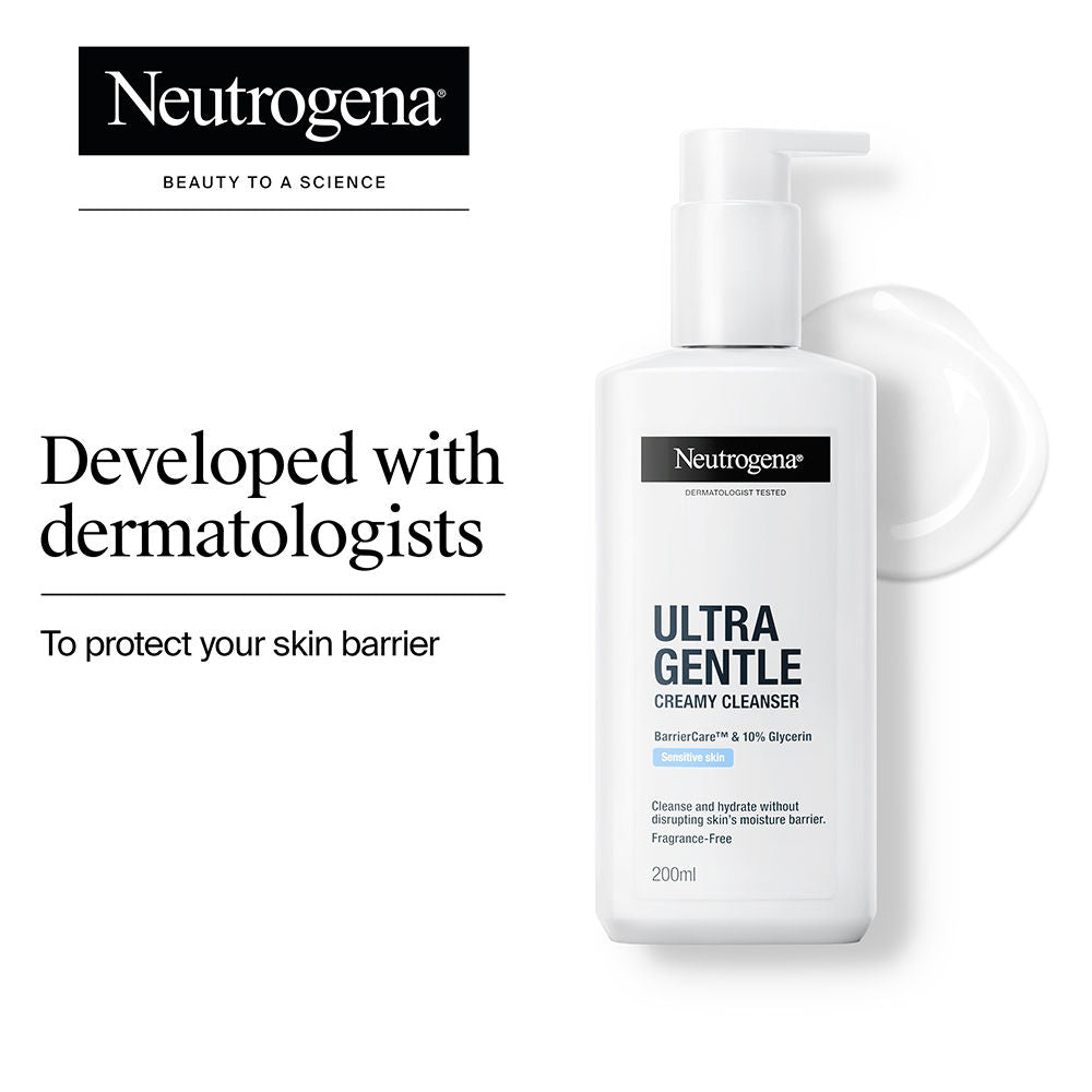 Ultra Gentle Creamy Face Cleanser Moisturizing Face Wash for Dry, Oily, Sensitive Skin