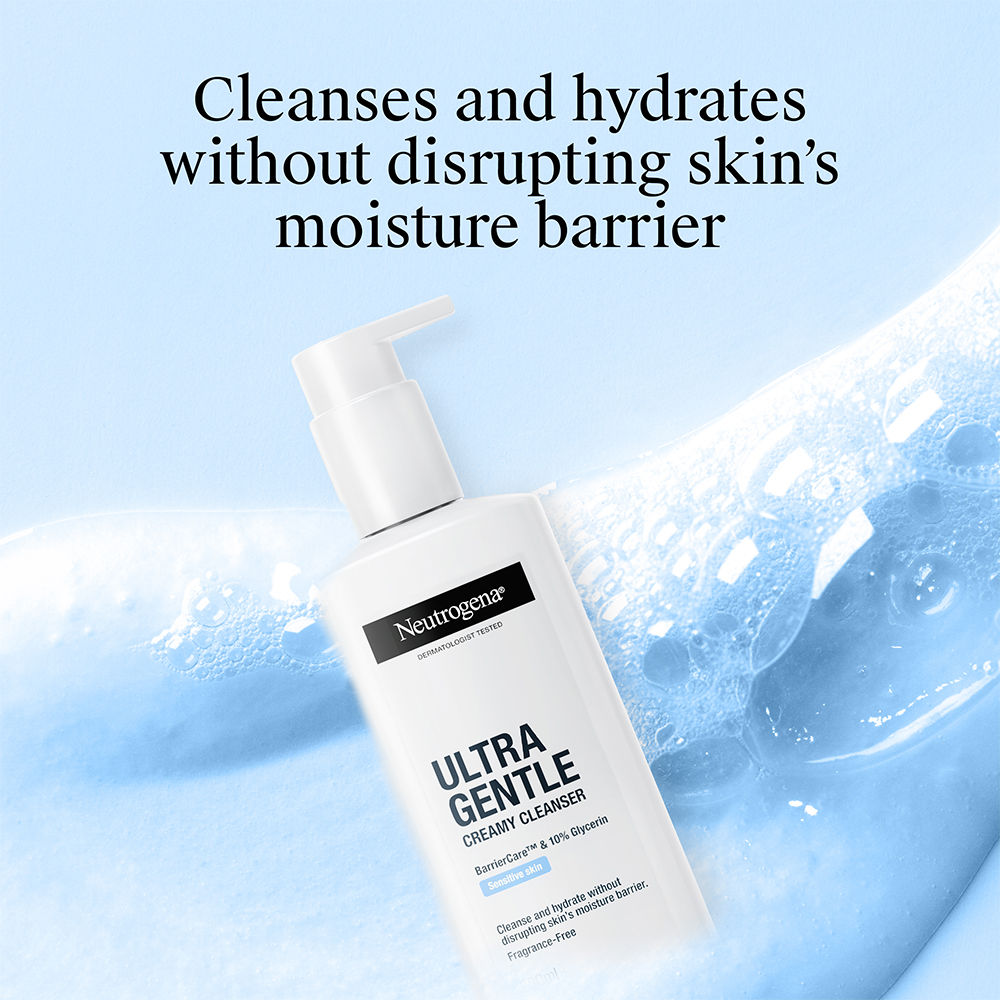Ultra Gentle Creamy Face Cleanser Moisturizing Face Wash for Dry, Oily, Sensitive Skin