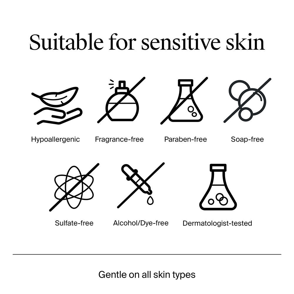 Ultra Gentle Creamy Face Cleanser Moisturizing Face Wash for Dry, Oily, Sensitive Skin