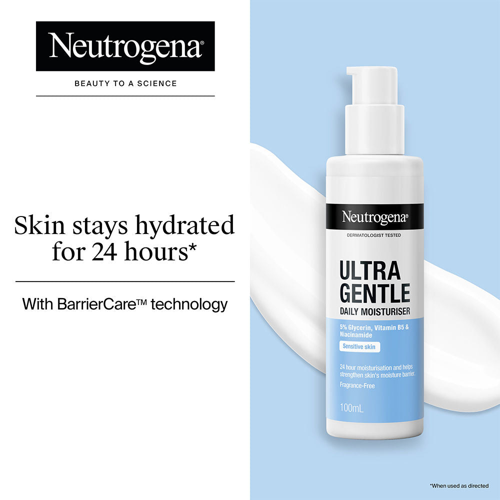 Ultra Gentle Daily Face Moisturizer With Glycerin, Niacinamide & Vitamin B5