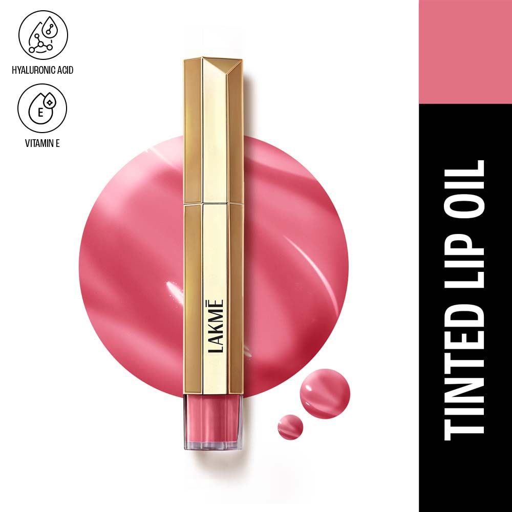 9to5 Overtime Shine Hydrating Tinted Lip Gloss Oil with Hyaluronic Acid - Frosted Pink