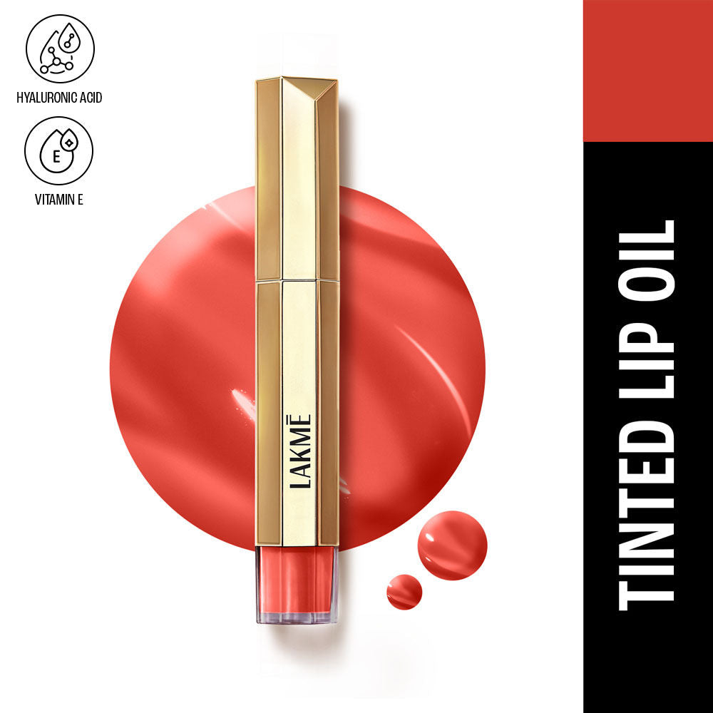 9to5 Overtime Shine Hydrating Tinted Lip Gloss Oil with Hyaluronic Acid - Brick Rouge