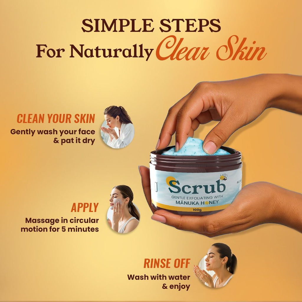 Gentle Exfoliating Scrub With Manuka Honey, Kojic Acid & Alpha Arbutin
