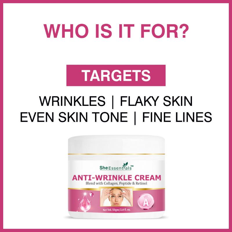 Anti Wrinkle Face Cream With Peptide & Retinol