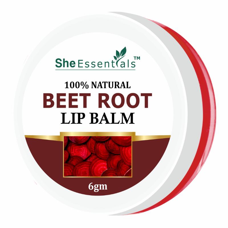 Beetroot Lip Balm For Lip Lightening, Dry & Chapped Lips, Makes Soft & Glossy Lips