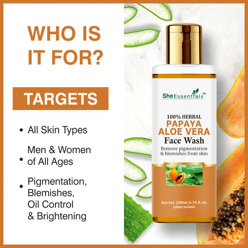 Papaya Brightening Face Wash For Glowing & Radiant Skin