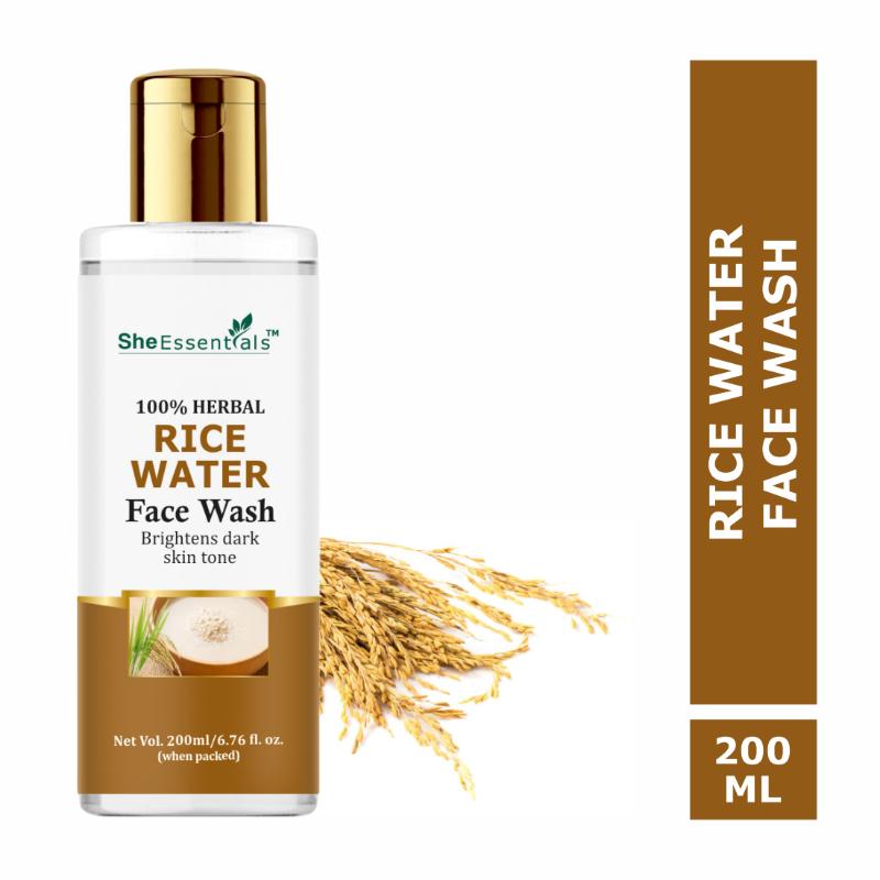 Rice Water Face Wash Removes Excess Oils & Reduce Blemishes Of The Skin