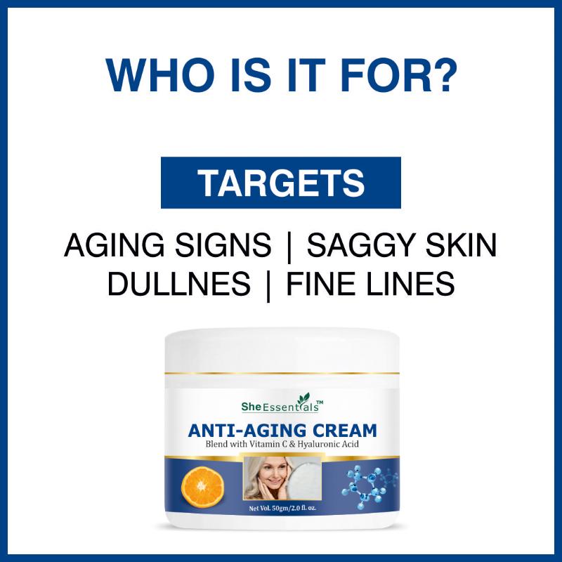 Anti Ageing Cream Vitamin C & Hyaluronic Acid