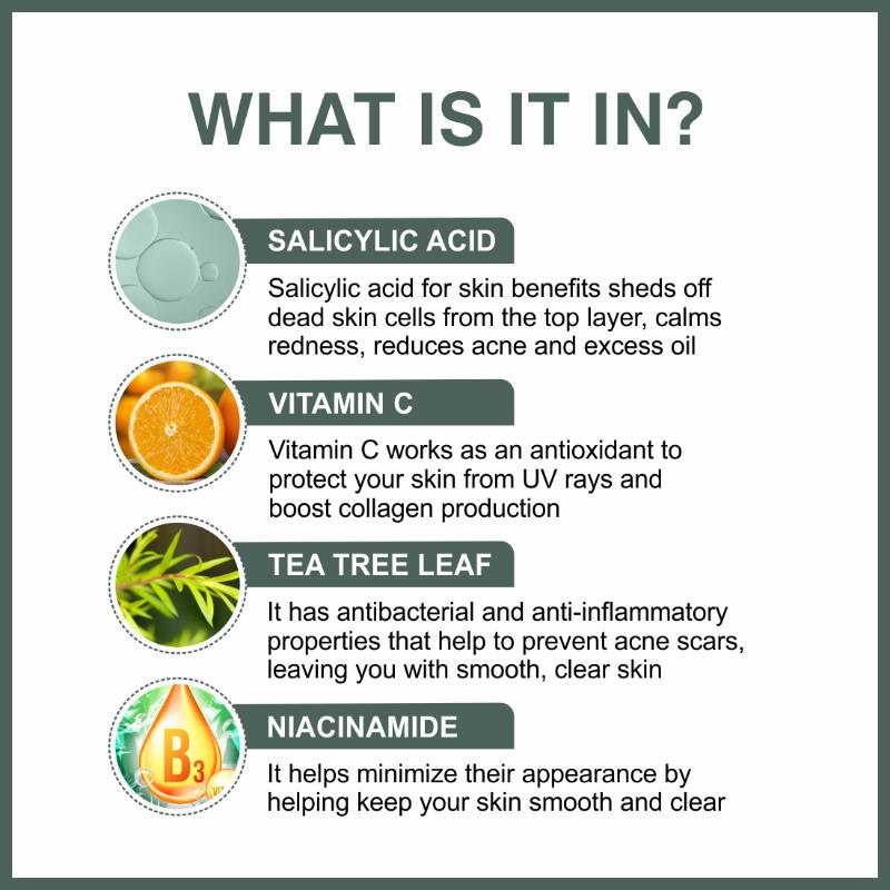 2% Salicylic Acid Serum For Face For Active Acne