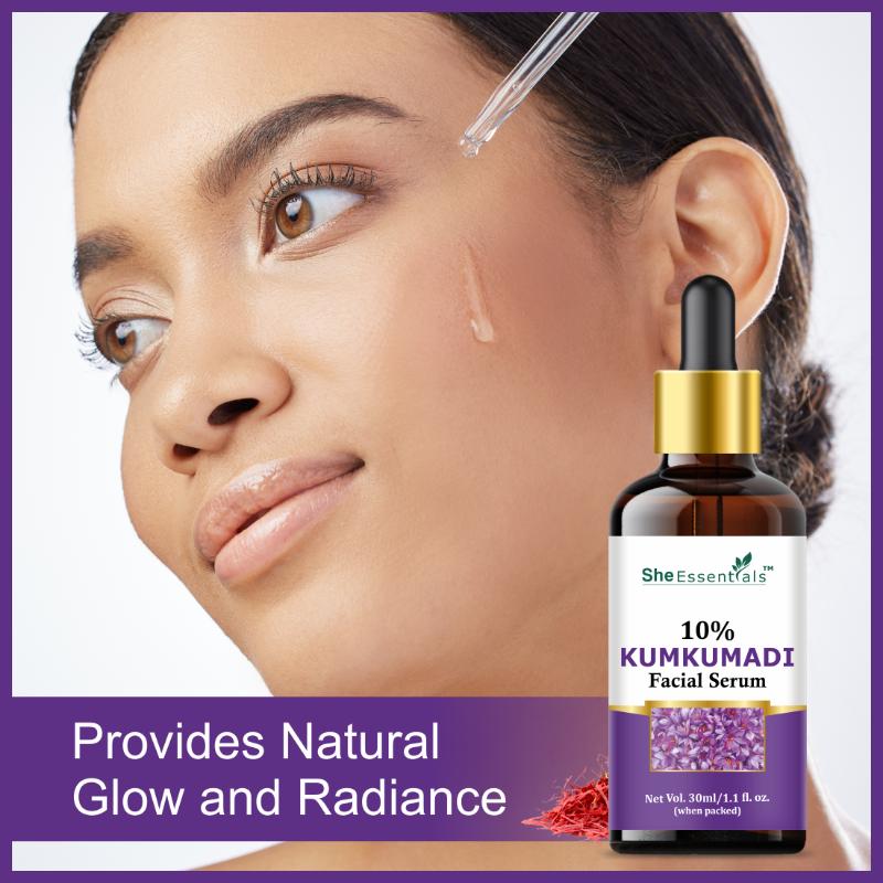 Kumkumadi Tailam Saffron Night Serum Face Oil For Skin Glow, Anti Aging, Dark Spots