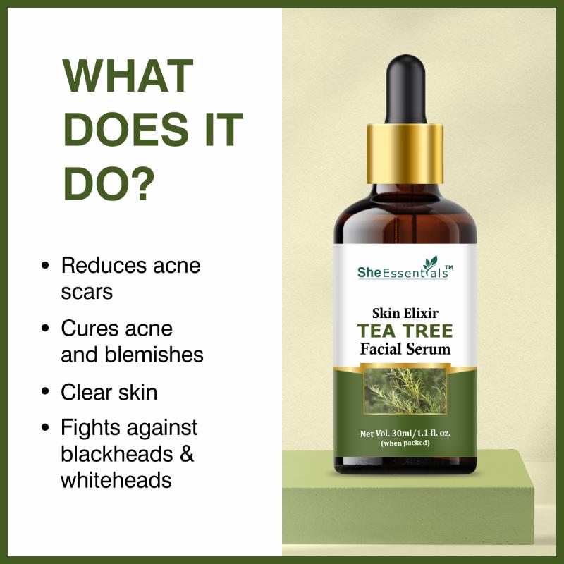 Anti-Acne Face Oil Serum With Tea Tree Oil