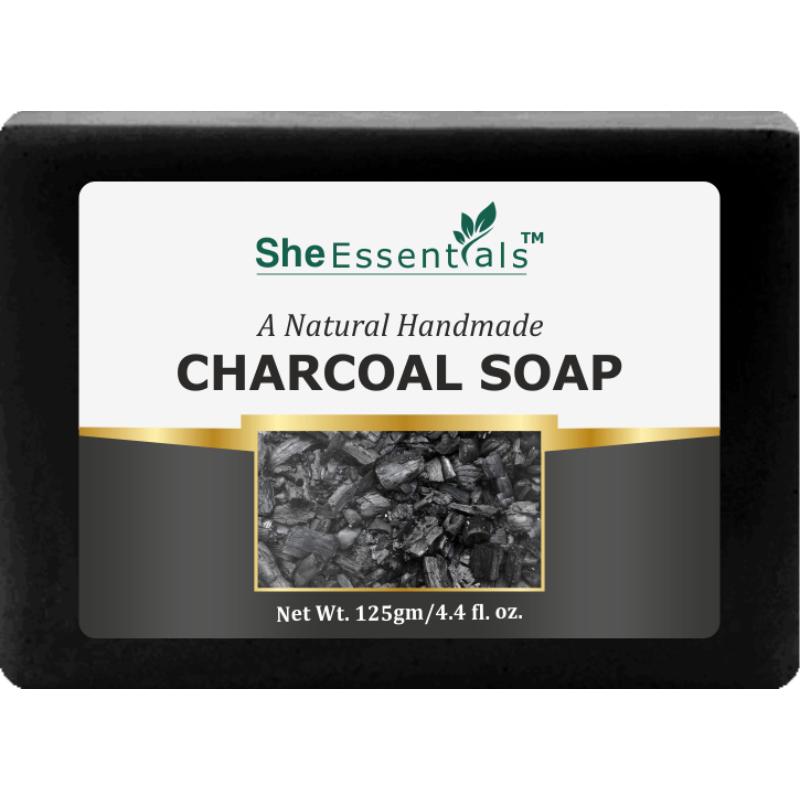 Natural Handmade Charcoal Soap Deeply Cleanses An& Detoxifies