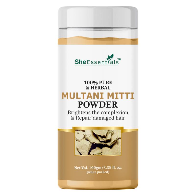 100% Natural Multani Mitti Powder For Face Pack & Mask
