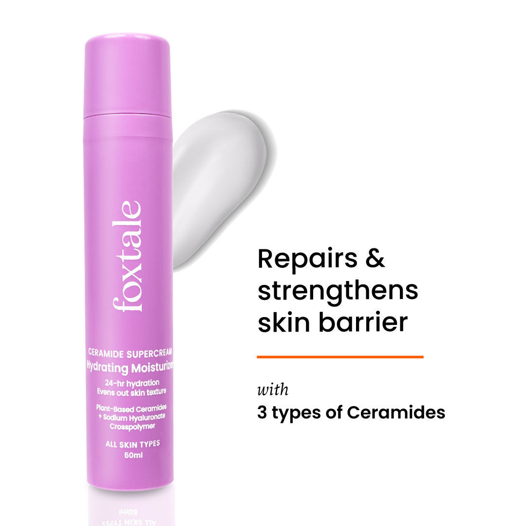 Ceramide Supercream Hydrating Moisturizer for Skin Barrier Repair & Uneven Texture