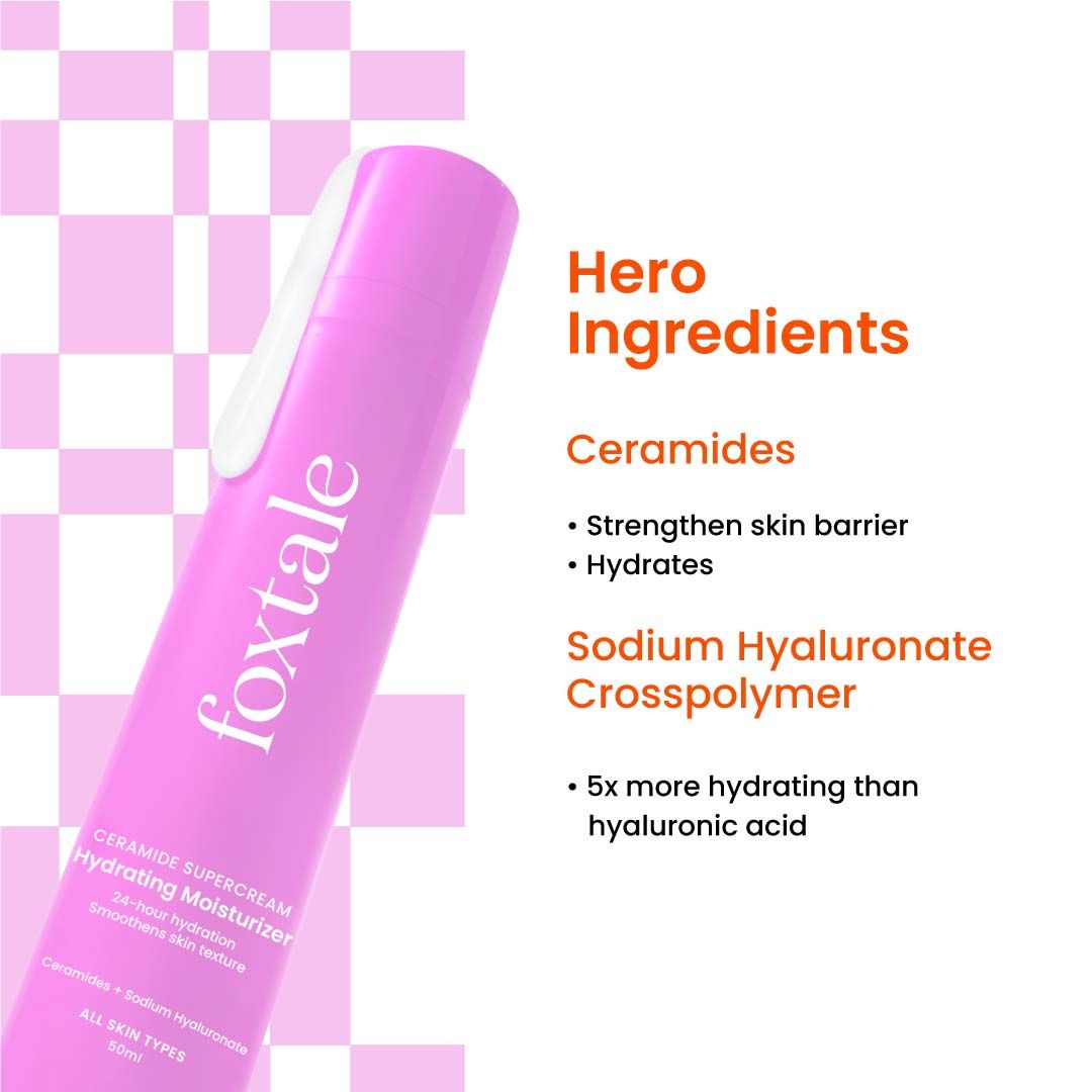 Ceramide Supercream Hydrating Moisturizer for Skin Barrier Repair & Uneven Texture