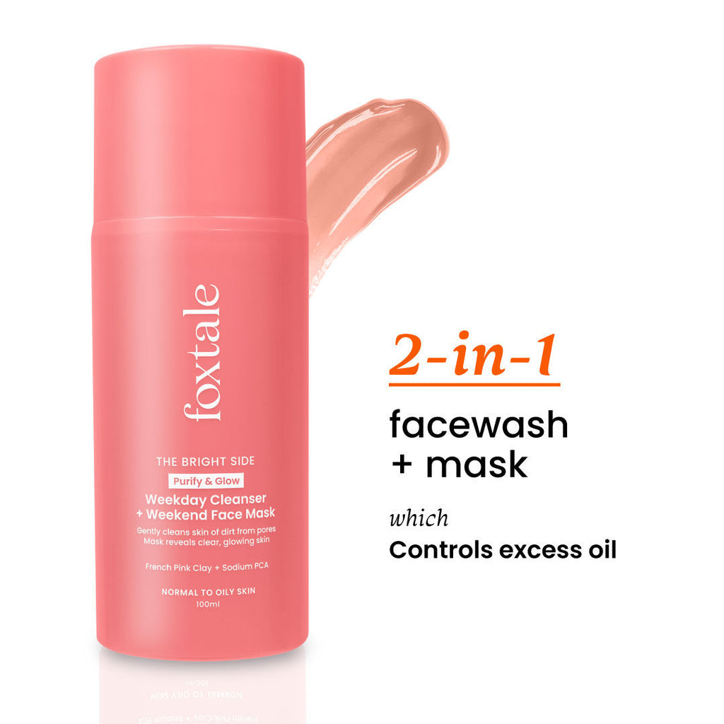 Purify & Glow Cleanser + Mask With French Pink Clay & Sodium