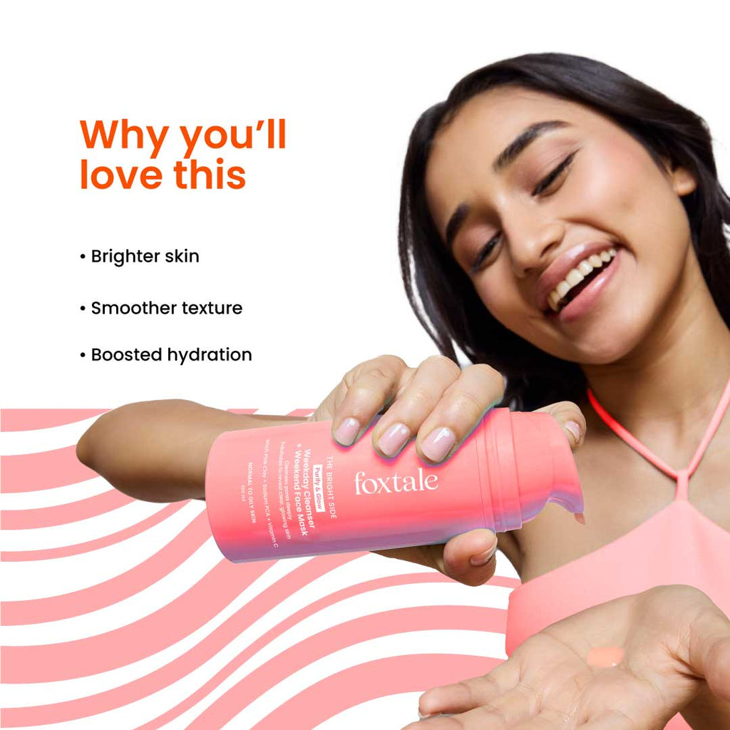 Purify & Glow Cleanser + Mask With French Pink Clay & Sodium
