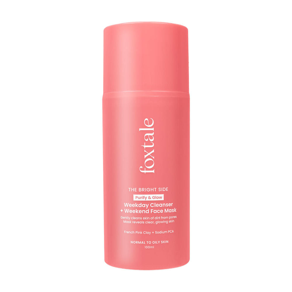Purify & Glow Cleanser + Mask With French Pink Clay & Sodium
