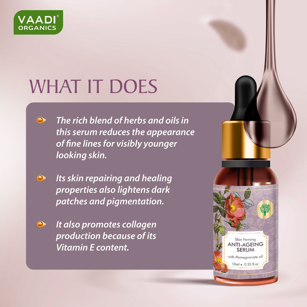 Skin Firming Anti Ageing Serum With Pomegranate Oil